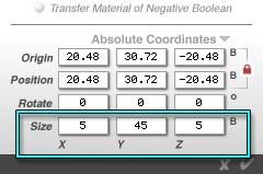 Resizing the cylinder numerically, using the Size text fields on the General tab of the Object Attributes dialog.