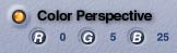 The Color Perspective controls, enabled (you can tell by the yellow dot)