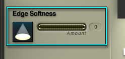 The Edge Softness controls, second from the top on the left side of the Light Lab