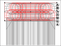 Wireframe view of Header Tori, flipped become Footer Tori