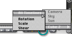 Removing Keyframes. Cube 2 > All Timelines