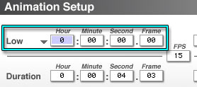 Word "Current" has been replaced by "Low", and the counter text fields are all at zero.