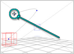 The last point is being moved to the upper left; the Trajectory curves to follow it.