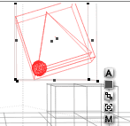 Base faces cube, sphere in lower left