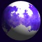 Random on a Sphere, white on the poles, top and bottom, and normal colors on the sides
