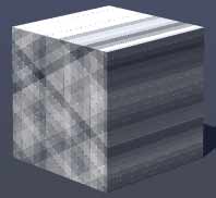 Triangles Discrete noise on cube, Frequency 60