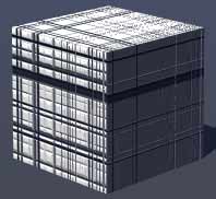 Square Lines noise on cube, Frequency 60