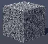 Voronoi ID4 noise on cube, Frequency 60