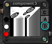 DTE Comp 3 palette, B (bump button) on right circled