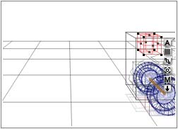 Wireframe, Camera; car nearly out of frame to the right