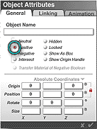 Object Attributes, General tab; Boolean set to Positive