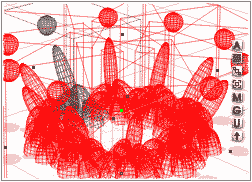 Wireframe; original drop group replicated in a ring