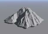 Render; Mountain almost reaches ground