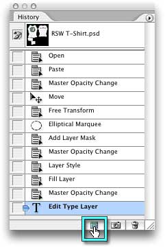 Copy Current State from the History palette